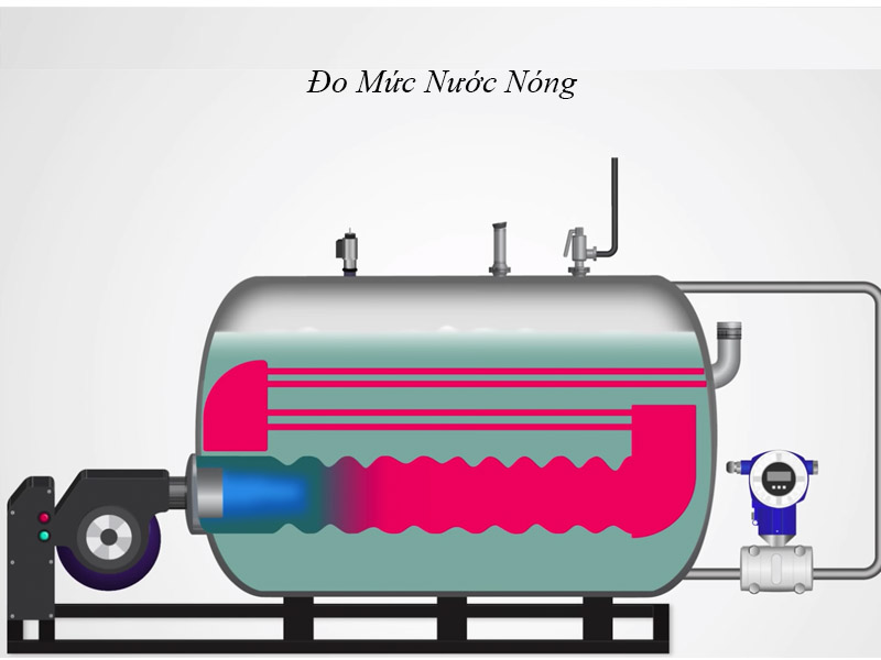Ứng dụng cảm biến đo mức nước nóng trong lò hơi