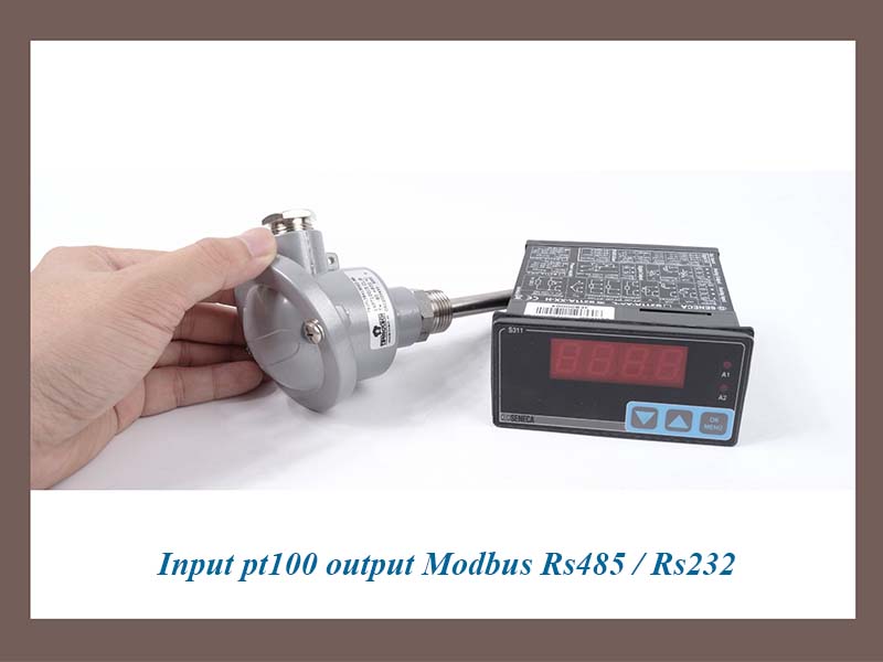 Đồng hồ hiển thị nhiệt độ pt100 xuất tín hiệu modbus rs485