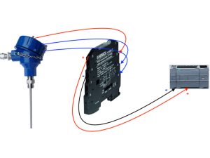 Bộ chuyển đổi tín hiệu pt100 gắn din rail tủ điện
