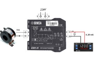 Hướng dẫn đấu dây Bộ chuyển đổi z201-h nguồn 220v của seneca