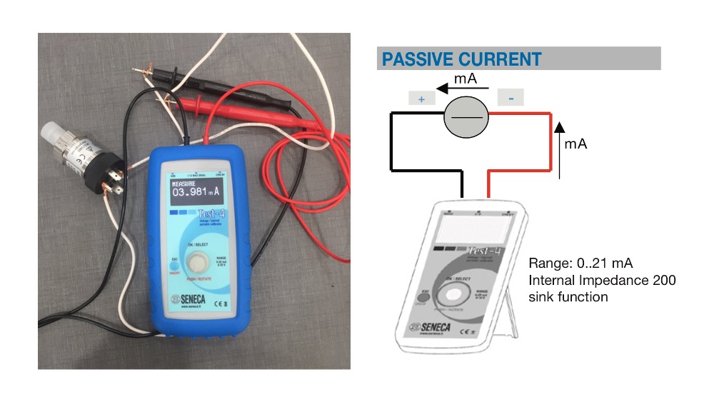 Kiểm tra tín hiệu 4-20ma 0-10v từ cảm biến áp suất bằng test-4 seneca