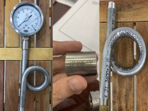 Ống siphong 1 đầu ren ngoài 1 đầu ren trong loại Inox G1/2