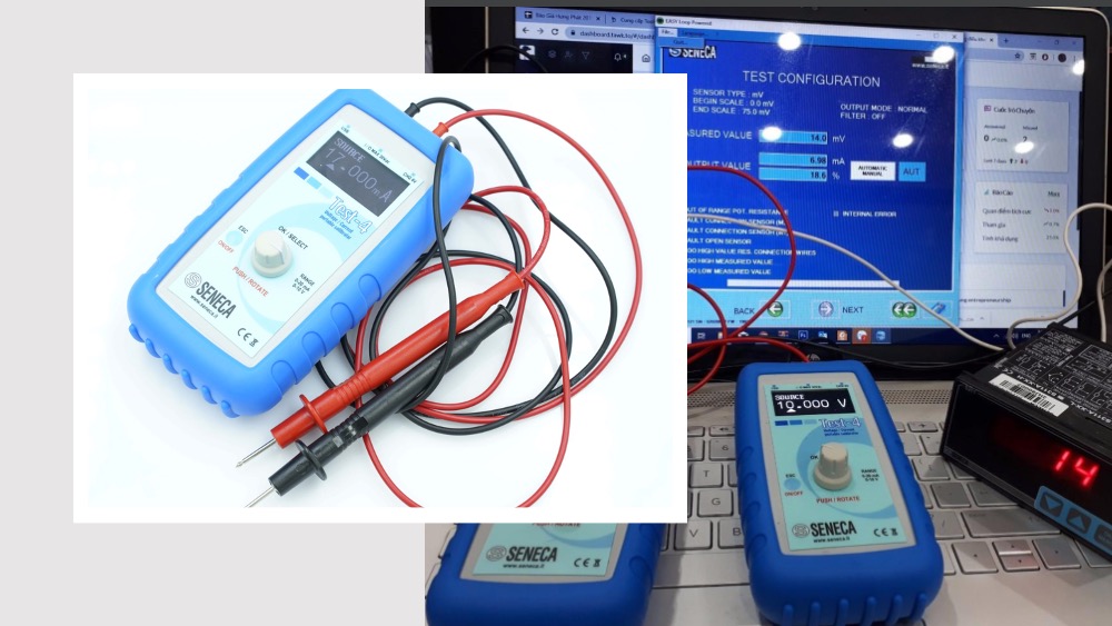 Voltage current handheld simulator meter test-4 seneca italy