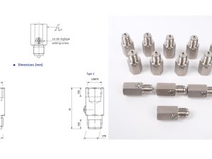 Cấu tạo dampener giảm áp chống rung a3100-100 georgin