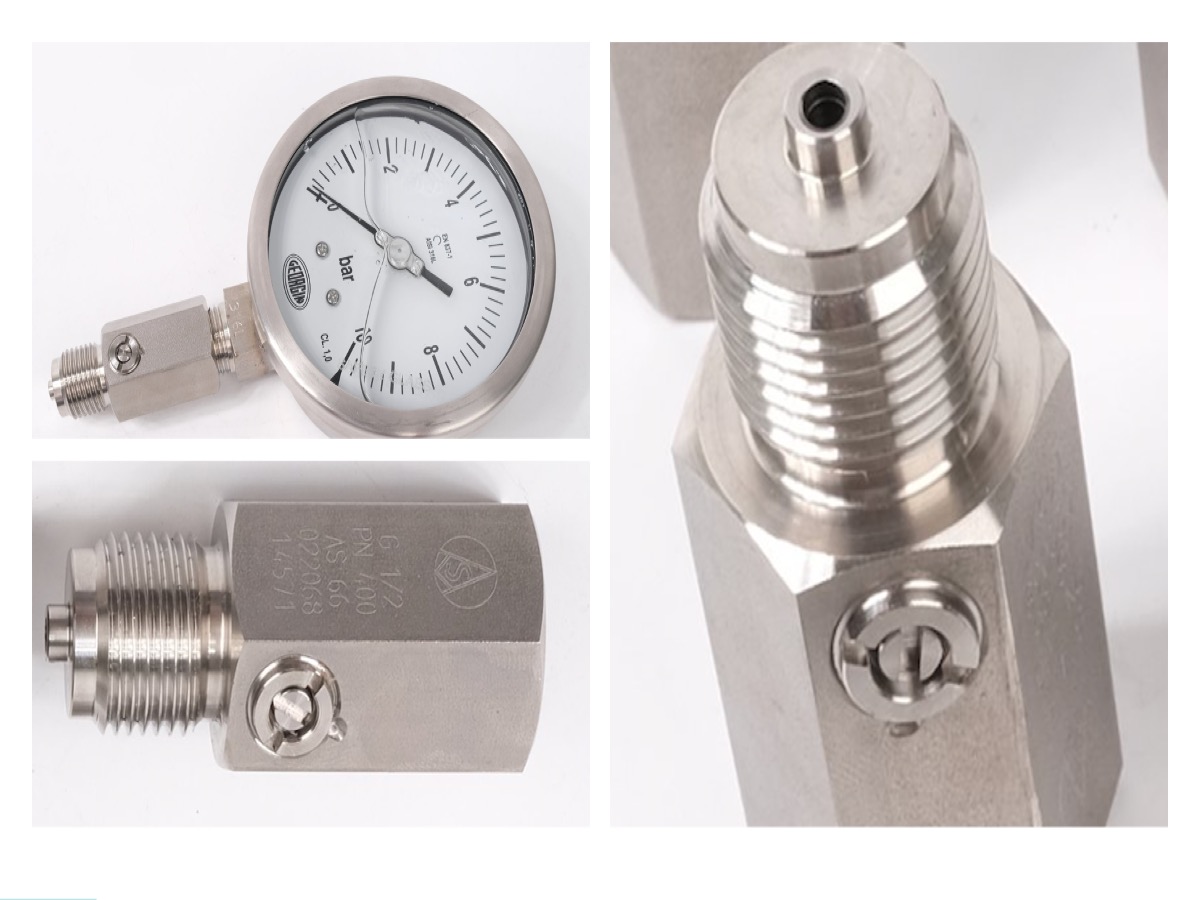 Báo giá ống giảm chấn inox 316L cho đồng hồ áp suất