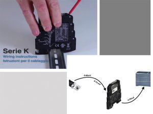 Bộ chuyển đổi tín hiệu điện trở shunt k121 0-60mv 0-75mv ra 4-20ma