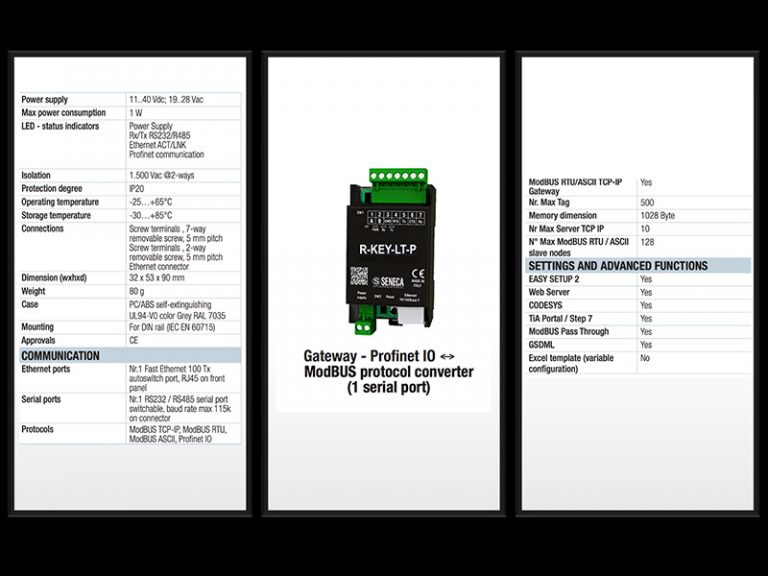 2023 - Giá gateway profinet r-key-lt-p hãng seneca | Có sẵn