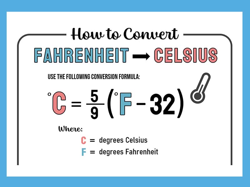 Hướng dẫn 5 cách chuyển đổi độ f sang độ c, độ c sang độ f 