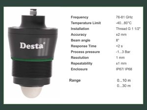 Thông số kỹ thuật sensor desta lprs80 xuất xứ thổ nhĩ kỳ