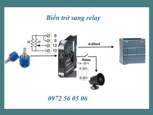 Hướng dẫn đấu dây converter biến trở sang relay giá rẻ