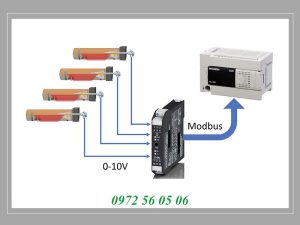 Tích hợp converter modbus z-4ai hoàn thiện mô hình modbus rs485