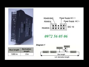 Khoảng cách kết nối đường truyền trên module chuyển đổi z-4ai