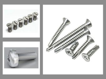 Tên gọi các ốc vít đầu dù, tròn, chìm, hoa thị inox 304 inox 316 5 Tác dụng của vít thép không rỉ inox 304 316 giá rẻ chất lượng