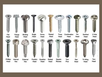 Tên gọi các ốc vít đầu dù, tròn, chìm, hoa thị inox 304 inox 316 1 Tìm hiểu ốc vít là gì ? Phân loại con ốc vít sàn, gỗ, thạch cao