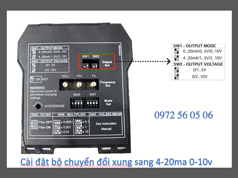 Bộ chuyển đổi xung sang analog hãng seneca italy tốt nhất 2025 22 Hướng dẫn cài bộ chuyển đổi tín hiệu xung sang analog 4-20ma