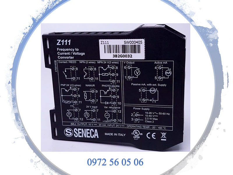 Bộ chuyển đổi xung sang analog hãng seneca italy tốt nhất 2025 9 Bộ chuyển đổi tín hiệu xung z111 hãng Seneca Italy