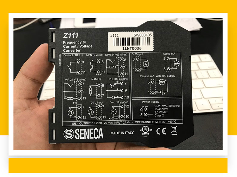 Bộ chuyển đổi xung sang analog hãng seneca italy tốt nhất 2025 15 Bộ chuyển đổi tín hiệu xung sang 4-20ma z111 seneca