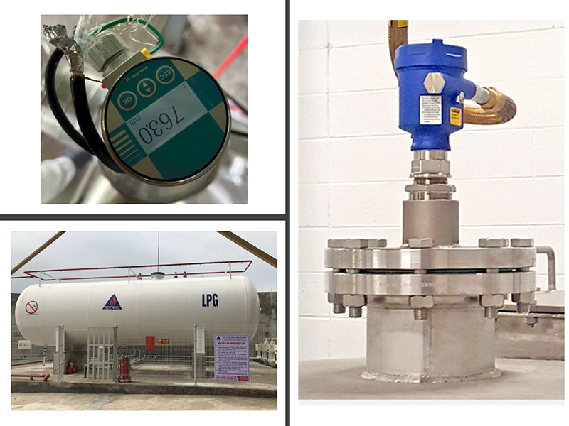 Thiết bị đo mức bồn NH3, Nitrogen, Co2, CNG 4-20ma, rs485 11 Sensor cảm biến đo mực nước bồn lpg 0 - 2,6 mét ra 4-20ma