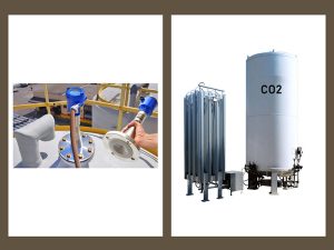 Thiết bị đo mức bồn NH3, Nitrogen, Co2, CNG 4-20ma, rs485 5 Cảm biến radar đo khí co2 hoá lỏng giá rẻ đo 3,3m - 6m - 10m